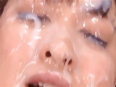 Asian, Bukkake, Facial, Cumshot